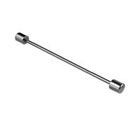 kowaku Men Collars Bar Pin Shirts Tie Pin Lapel Sticks Portable Stylish for Necktie Cravat Clip for Formal Wedding Business Meeting, Black