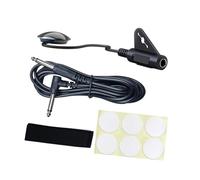 kowaku Microphone Piezo Pickup,Piezo Transducer Pickup,with Cable Stick Patch Design for Harp Violin Bass Electric Guitars, 5 meter cable