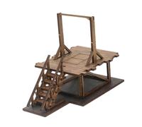 kowaku Miniature Gallows Model Kit 1/72 Scale Unfinished Wooden Puzzle DIY Architecture Building Assembly Suitable for Micro Landscape Decor Sand