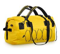 kowaku Motorcycle Tail Bag Motorcycle Rear Seat Bag Fold-Over Closure for Motorcyclists, Tourists, Road Trips, Array, Yellow, 80L