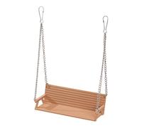 kowaku Parrot Bench Rest Stand Perch Toy for Parrot Activity Center Chewing Novelty Cage Accessory Hanging Stand for Black