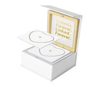 kowaku Permanent Bracelets Kit DIY Bracelet Making Kit His and Her Relationship with Lock Clasp Couples Bracelets for Anniversary, Gold and Silver