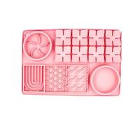 kowaku Pet Feeding Mat And Lick Pad, Suitable for, Cats And Dogs, Pink