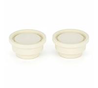 kowaku Pool Ladder Plug Universal Replacement Cap Rubber End Plug Snug Fit for Pool Gear Repair Suitable for Pool Maintenance and Cleaning, White