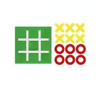 kowaku Portable Game Board Toe Set Portable Strategy Game Educational Toy Felt Pieces Easy to Carry With Pouch Suitable for teachers party prizes rainy day, Green