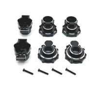 kowaku Rear Axle Cup with Connector Metal Rear Axle Cup with Screws Compatible Hardware for Builders, Maintenance, Black And Silver
