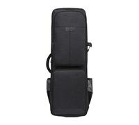 kowaku Saxophone Storage Bag Sax Gig Bag Music Instrument Carrying Bag Soprano Saxophone Case Handbag for Straight Sax Flute Gig, black