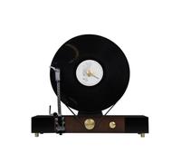 kowaku Simulated Record Player Retro Phonograph Ornament Vinyl Turntable Sculpture Decor Alloy Material With Woodgrain Panel And Gold Accents suitable for