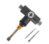kowaku Skateboard Maintenance Tool Set Wrench Kit T Handle Socket Driver Multi Function Adjustment Accessory Metal Core with Knurled Extension Suitable for Skaters Park Street use, Black