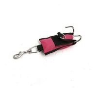 kowaku Strap with Metal Hook Fin Retainer Heavy-Duty Facepiece Keeper for Technical Divers, Wreck Diving, Rose Red