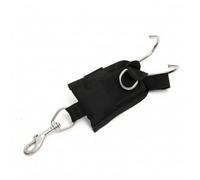 kowaku Strap with Metal Hook Fin Retainer Heavy-Duty Facepiece Keeper for Technical Divers, Wreck Diving, Black
