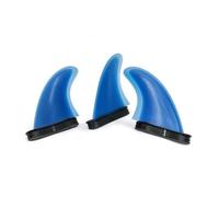 kowaku Surfboard Fin Removable Board Fin Component Double Tab Base Secure Mounting Hydrodynamic Shape Textured Face Fiberglass Build suitable tuning surf practice coastal trips, Blue, PM