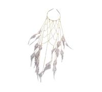 kowaku Tassel Feather Headband Headpieces Festival Beach Summer Headwear Headdress for Monther's Day Parties Nightclub Prom Birthday, Gold