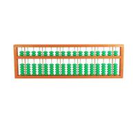 kowaku Teaching Abacus Arithmetic Aid Rectangular Frame Two-Row Beads Counting Learning Tool Suitable for Group Math Activity Home Education, Two Beads On Top, Five Beads On Bottom