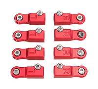 kowaku Tie Rod Ball Head Connecting Rod Stable Easy to Install Reliable Accessory Head Holder Ball Joint for RC Drift Car Truck, Red