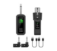 kowaku Transmitter Receiver Cordless System Stable Transmission Mic Adapter for Cordless Guitar Amplifier, 1 for 2