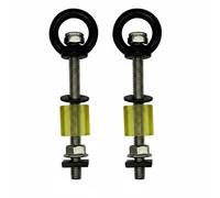 kowaku Vehicle Rack Crossbar T Slot Anchor Eye Bolt Mounting Hardware Tie Down Loop Steel Construction Adjustable Groove Track Slides suitable for cargo management travel, Black, Bolt Long