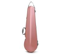 kowaku Violin Case 4 Core Keywords Hard Molded Teardrop Instrument with Microfiber Shell and Secure Closure Shoulder Strap, Matte Rose Pink, Array, Matte Rose Pink