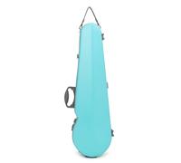 kowaku Violin Case 4 Core Keywords Hard Molded Teardrop Instrument with Microfiber Shell and Secure Closure Shoulder Strap, Light Blue, Array, Light Blue
