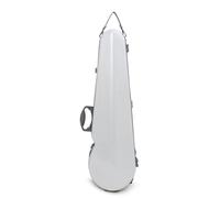kowaku Violin Case 4 Core Keywords Hard Molded Teardrop Instrument with Microfiber Shell and Secure Closure Shoulder Strap, White Carbon Fiber Texture, Array, White Carbon Fiber Texture