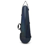 kowaku Violin Case 4 Core Keywords Hard Molded Teardrop Instrument with Microfiber Shell and Secure Closure Shoulder Strap, Shiny Dark Blue, Array, Shiny Dark Blue