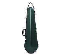 kowaku Violin Case 4 Core Keywords Hard Molded Teardrop Instrument with Microfiber Shell and Secure Closure Shoulder Strap, Dark Green, Array, Dark Green