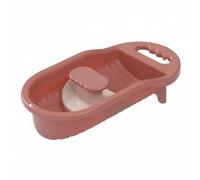 kowaku Washing Board Mini Washboard Laundry Board Hand Wash Basin with Built in Holder for Soap and Quick Dry Hanging Hole Polypropylene Suitable for Students dorms Tiny Homes Camping, 2nd Gen Pink