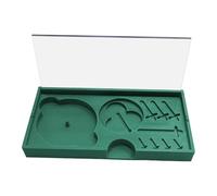kowaku Watch Parts Storage Box Watch Dials Placement Tray Container Holder Organization for Watchmaker Repairing Storing Jeweller, Gren