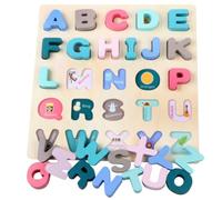kowaku Wooden Letter Board Developmental Wooden ABC Puzzle Early Learning for Young Children, Playroom
