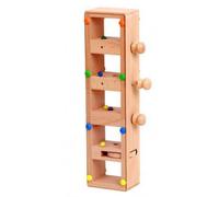 kowaku Wooden marble track Toy Hand-During-Play Wooden Marble-Run Puzzle Toy Tall Rectangular for Children