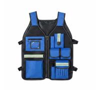 kowaku Work Vest Utility Vest Tool Vest with Multi Pocket Layout and Reflective Strips for Clear Organization Suitable for Electricians Carpenters Installation Jobs Workshop tasks Busy Job Sites