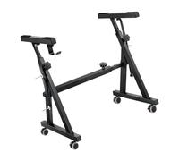 kowaku Z Shaped Keyboard Stand, Fits 54 61 88 Key Pianos, Stability Adjustable Rolling Musical Keyboard Stand for Beginner