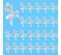 Kowibcl 25 pcs 1.5 inch Hidden Valance Clips for Horizontal Blinds Retainer Holden for The Valance with a Groove in The Back