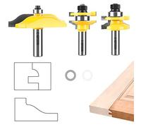 KOWOOD Ogee 3 Bit Raised Panel Cabinet Door Router Bit Set 1/2-Inch Shank