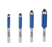 KOWOOD Plus Straight Flush Trim Router Bit Set, 1/2”. With updated Kowood C3 Carbide. Great for trim shelf edging, veneer or laminates. Ideal for work with a template to make duplicate parts