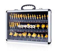 KOWOOD Router Bits Set of 40 Pieces, 1/2 Inch Shank, 40A Expert Router Bit Kit.
