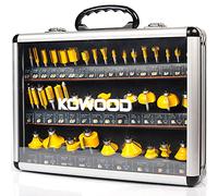 KOWOOD Router Bits Set of 40 Pieces, 1/4 Inch Shank, 40A Expert Router Bit Kit.