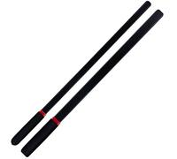 KOWPEWU 2-Piece Set 18" Riding Crop Sticks, Black, with Non-Slip Handles