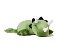 KOWSi® 1.33 LB Weighted Dino Plush - 16 Inch Squished Long Dinosaur Jumbo Pillow - Super Soft Cute Stuffed Animal Toy - Lumbar Back Cushion Soothing Anxiety for Kids Adults (Triceratops + Night Fury)