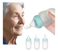 KOWVOWZ Drinking Aids Feeding Cup for Elderly Adults Disabled Patient Maternity Convalescent with three Style Lids straw spoon teat Drink Water Porridge Soup, Flow Control senior liquid Feeder