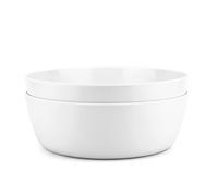 KOXIN-KARLU 11-inch Melamine Mixing and Serving Bowls, set of 2 White