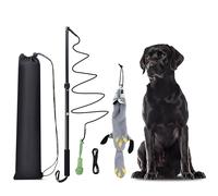 KOXXUD Flirt Pole Dogs, Dog Flirt Pole Extra Strong for Large Medium Small Dogs to Keep the Dog Entertained and Physically Exhausted Ball+Beaver