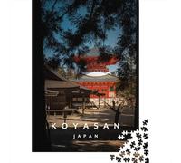 Koyasan 1000-Piece Puzzle for Adults, 70x50cm/1000pcs, White Cardboard for Simple Sorting; for Quiet Downtime Without A Screen