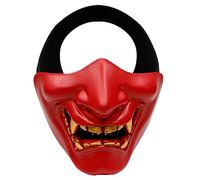 Koyheng Devil Smile Battlefield Guardian Prajna Mask Airsoft Paintball Half Face Protect Mask For Halloween, Cosplay, Costume Party and Movie Prop