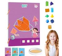 Koyoata Pull String 3D Geometry Learning Book, Boutiquefortun Toy Geometry Workbook, Geometrys for Beginners with 9/12/15 Solids Geometric Models with Safe Braided Rope Design (A)
