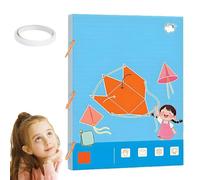 Koyoata Pull String 3D Geometry Learning Book, DIY Interactive Solids Geometry Thinking Training Kit, Geometry Models Books with Volume and Surface Area Formulas, Home school Essentials (15)