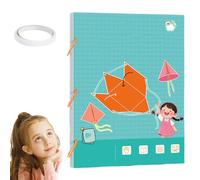 Koyoata Pull String 3D Geometry Learning Book, DIY Interactive Solids Geometry Thinking Training Kit, Geometry Models Books with Volume and Surface Area Formulas, Home school Essentials (12)
