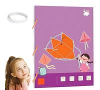 Koyoata Pull String 3D Geometry Learning Book, DIY Interactive Solids Geometry Thinking Training Kit, Geometry Models Books with Volume and Surface Area Formulas, Home school Essentials (9)