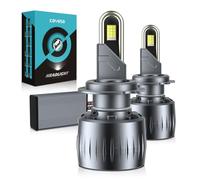 KOYOSO H7 LED Bulb 180W 40000LM Super Bright 6500K Cool White CANBUS Ready Error Free Plug & Play Upgrade Kit for Halogen Car Glaring and Low Beam for