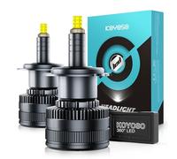 KOYOSO H7LED Headlight Bulbs 30000LM 160W 360° Full Lighting Lamp for 12V Car, 6500K White